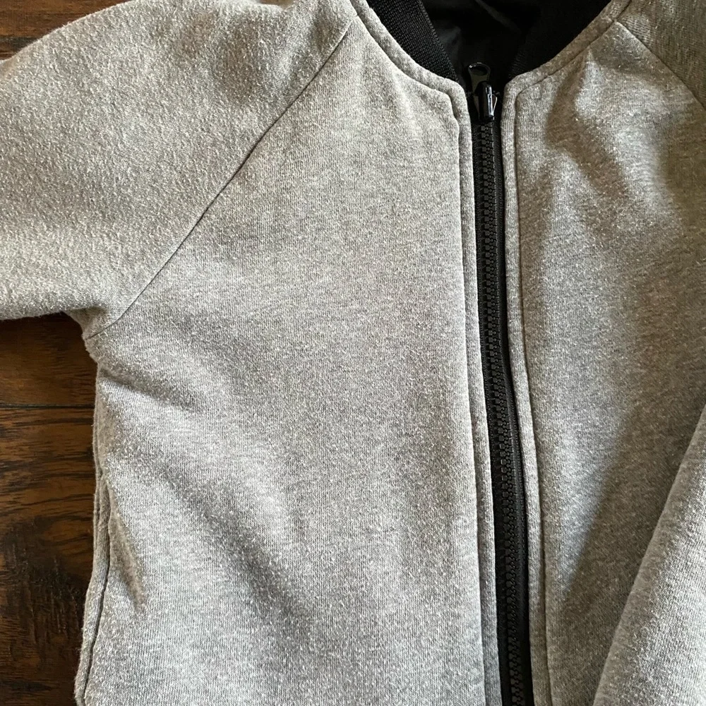 Old Navy, Boys, Reversible Jacket, Black/Camo and Heather Gray, Size S (6-7)